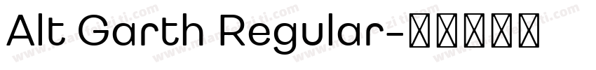 Alt Garth Regular字体转换